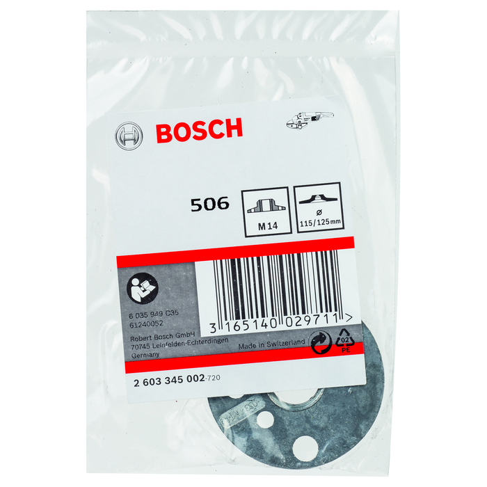 BOSCH Piuliţă rotundă cu flanşă filetată M 14