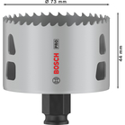 BOSCH Carotă PRO Multi Material PC Plus, 73 mm