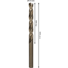 BOSCH Set 5 burghie metal HSS-Co