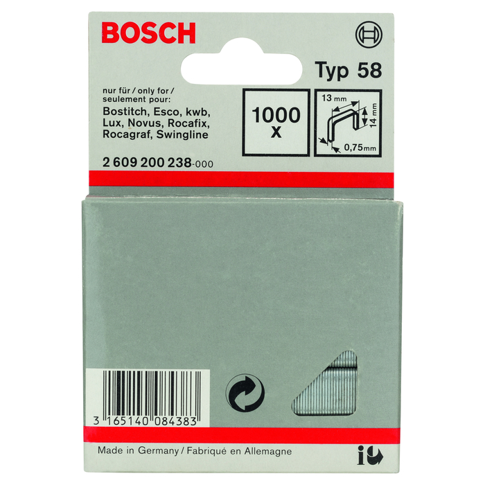 BOSCH Capse din sârmă fină tip 58