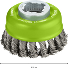 BOSCH Perie sârmă oală împletită cu X-LOCK, Heavy for Inox