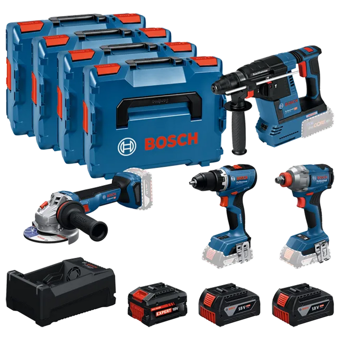 BOSCH Kit 4 scule 18V