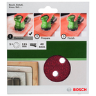 BOSCH Foi abrazive Ø 115 mm, R40, 8 gauri (5)