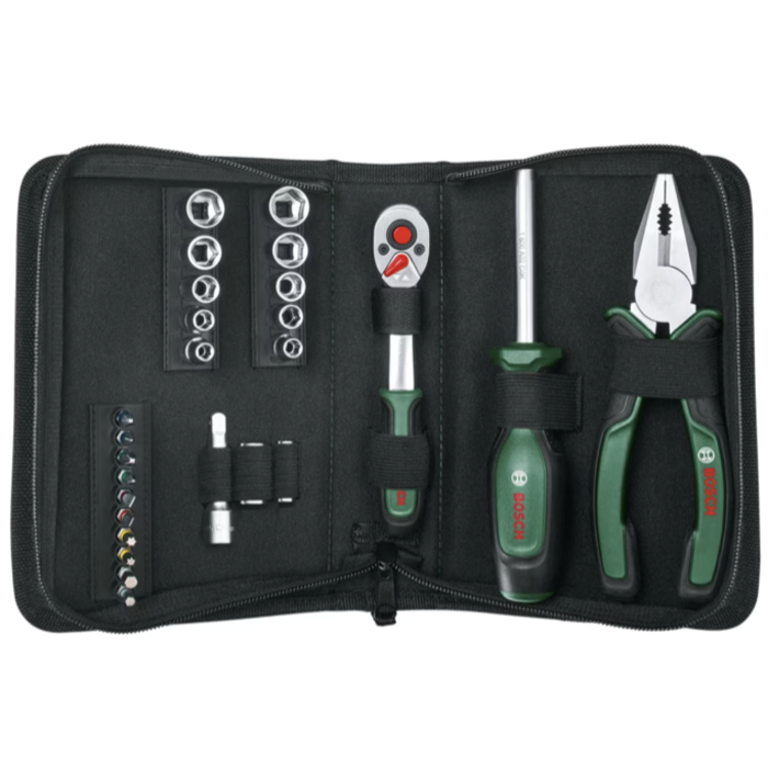 BOSCH Set tubulare cu antrenor 1/4" si biti, 14 piese