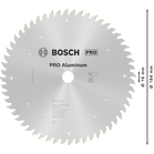 BOSCH Pânză de ferăstrău circular Standard for Aluminium pentru circulare cu acu