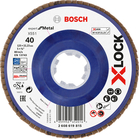 BOSCH Disc de șlefuire evantai X-LOCK X551, Expert for Metal