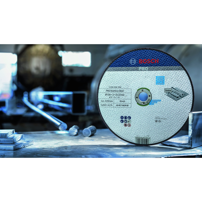 BOSCH Set 25 discuri de tăieri drepte, Expert for Inox
