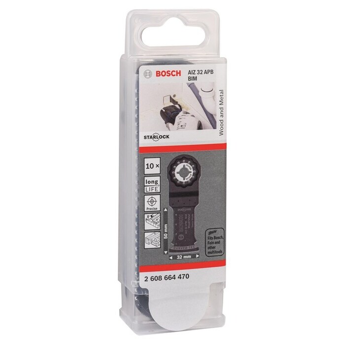 BOSCH Set 10 panze BIM Wood and Metal 32x50 mm STARLOCK