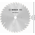 BOSCH Pânză de ferăstrău circular Optiline Wood