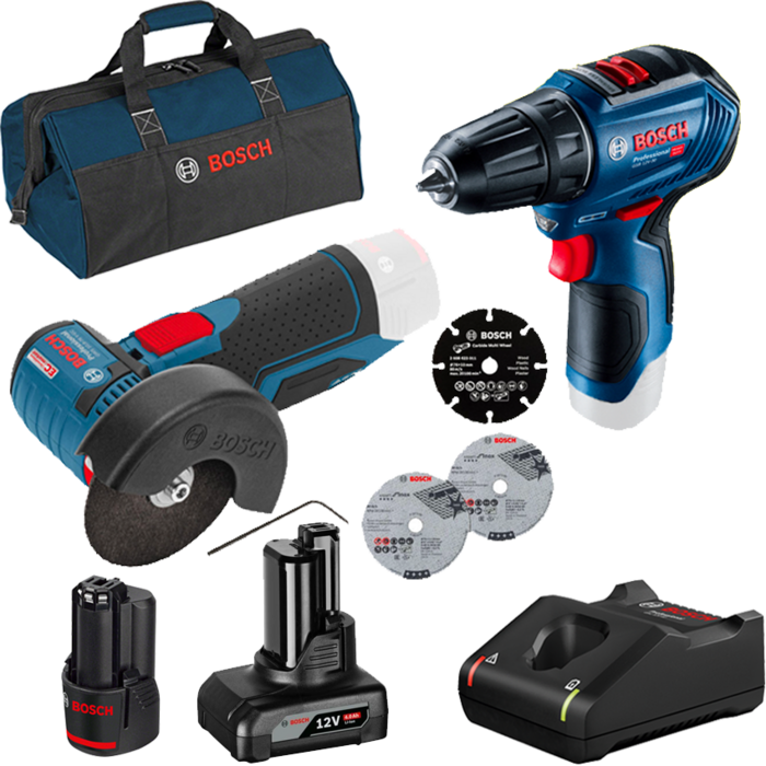 BOSCH Kit 2 scule 12V