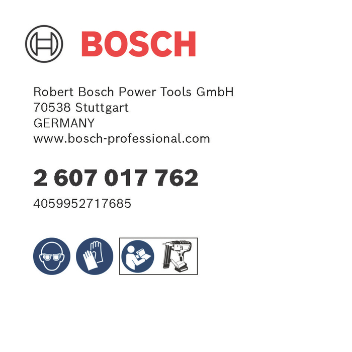 BOSCH Capsă cu spate mediu EXPERT MC16-KG 50G ETA, 1,6/16 g, 50 mm