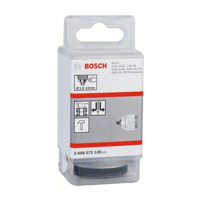 BOSCH Mandrină rapidă, cromată,1.5 – 13 mm