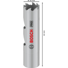 BOSCH Carotă PRO Multi Material, 16 mm, cu filet