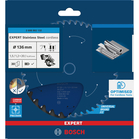 BOSCH Pânză de fierăstrău circular EXPERT Stainless Steel cordless, 136 x 1,5/1,2 x 20 mm, T30