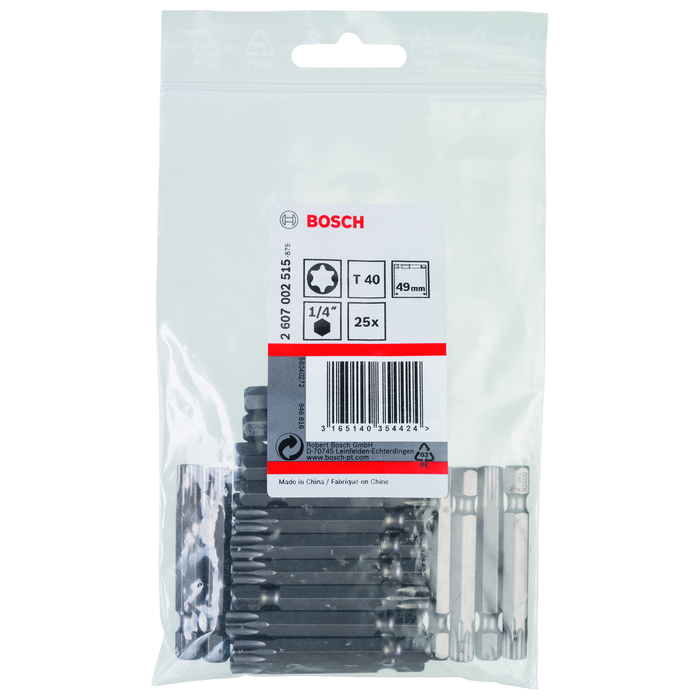 BOSCH Set 25 biți, Extra Hard