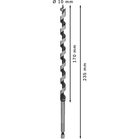 BOSCH Burghiu lemn hexagonal