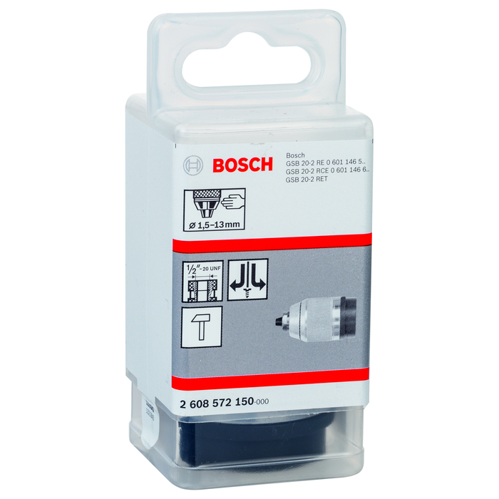 BOSCH Mandrină rapidă cromată mat 1,5 – 13 mm