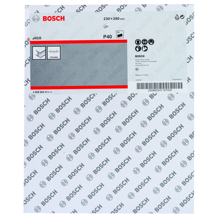 BOSCH Set 50 foi abrazive J410