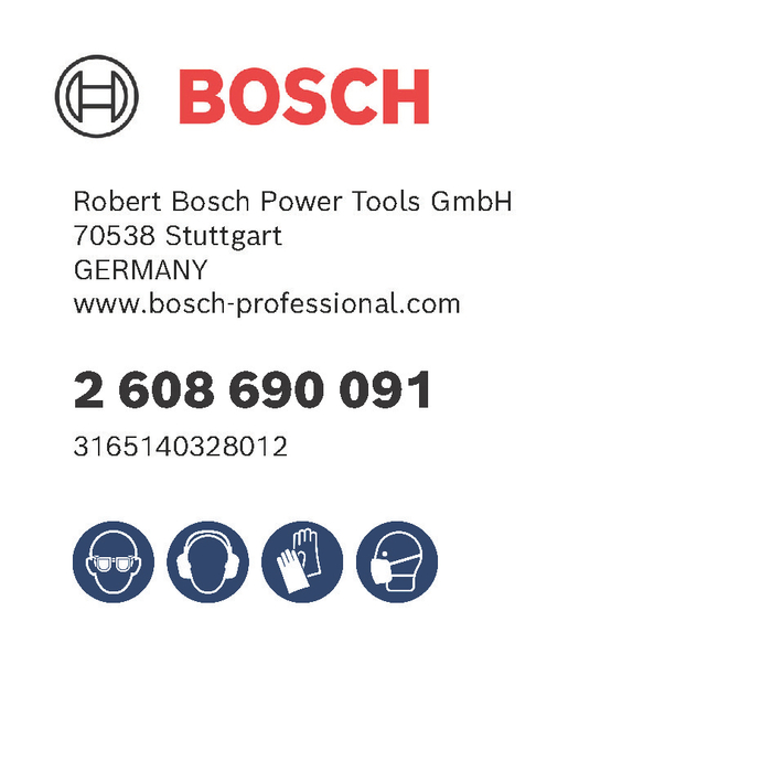BOSCH Daltă pentru faianţă cu sistem de prindere SDS-plus