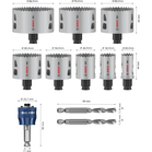 BOSCH Set de carote PRO Multi Material PC Plus, 11 bucăți