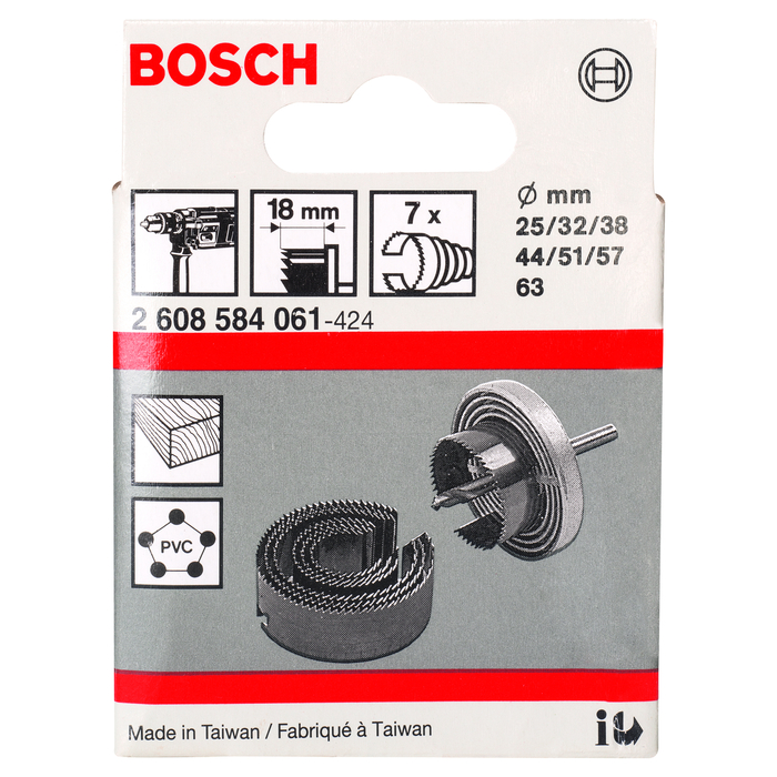 BOSCH Set carote, 7 buc.