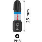 BOSCH Set 2 biți Impact Control 25 mm, PH3