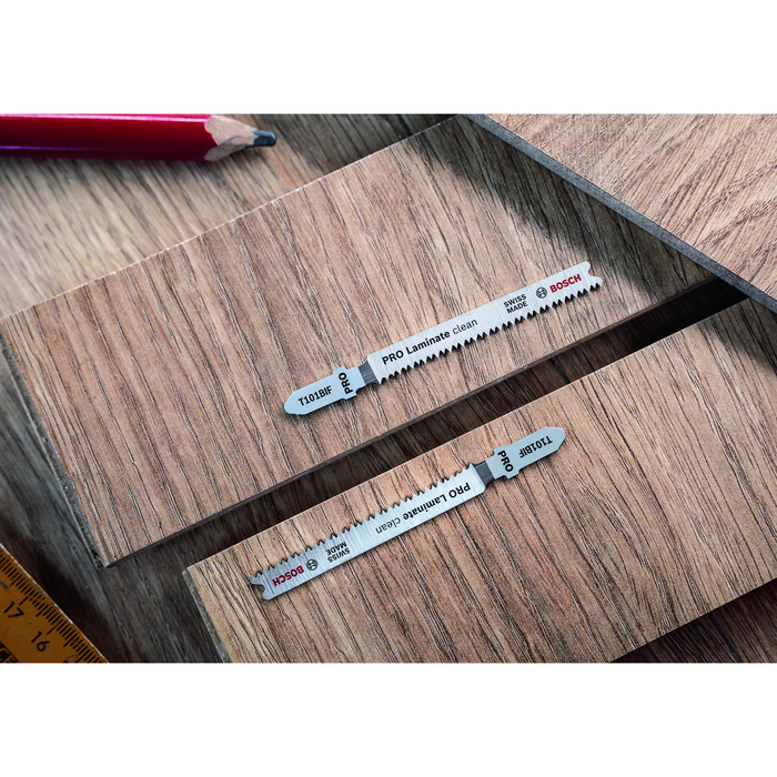 BOSCH Set de 2 pânze de fierăstrău vertical PRO Laminate clean T101BIF, 83 mm