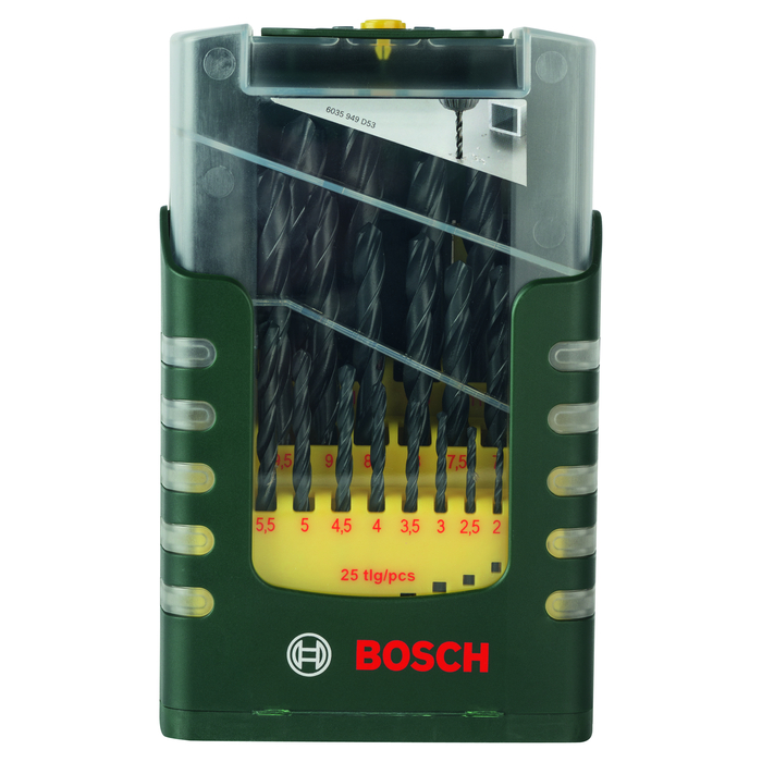BOSCH Caseta 25 burghie metal HSS-R
