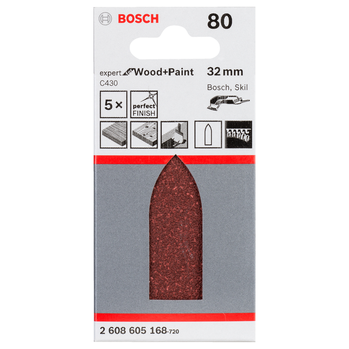 BOSCH Foi abrazive C430, ambalaj de 5 buc.