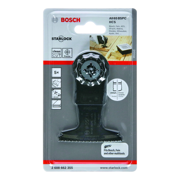 BOSCH Pânză de ferăstrău penetrantă HCS AII 65 BSPC Hard Wood