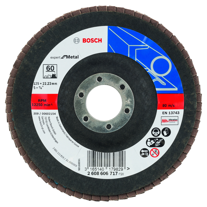 BOSCH Disc de şlefuire evantai X551, Expert for Metal