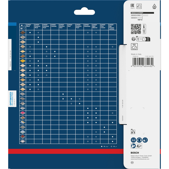 BOSCH Pânză de fierăstrău circular EXPERT Aluminium cordless, 184 x 1,8/1,3 x 20 mm, T54