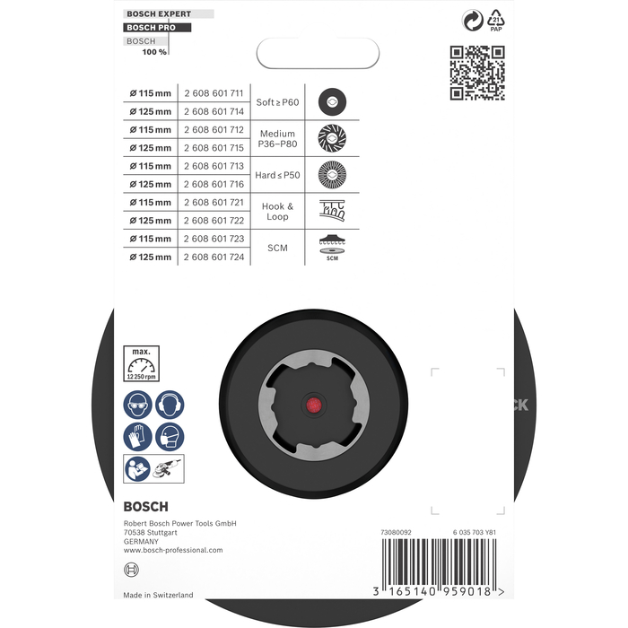 BOSCH Disc-suport prindere tip scai cu X-LOCK
