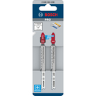 BOSCH Set de 2 pânze de fierăstrău vertical PRO Plastics PVC clean T102H 100 mm