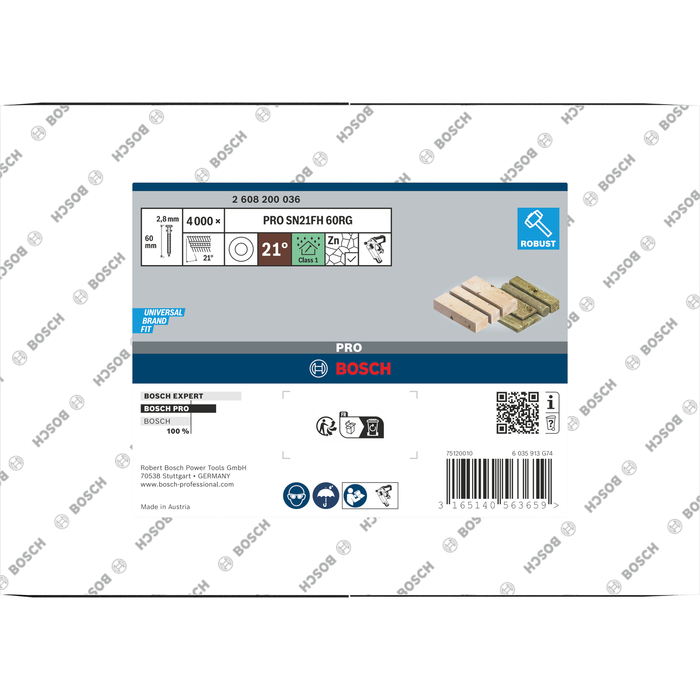 BOSCH Cuie în linie cu cap rotund SN21RK 60RG