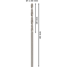 BOSCH Set 10 burghie metal HSS-G