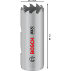 BOSCH Carotă PRO Multi Material, 19 mm, cu filet