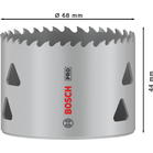 BOSCH Carotă PRO Multi Material, 68 mm, cu filet