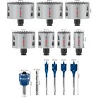 BOSCH Set de carote PRO Multi Material PC Plus, 13 bucăți