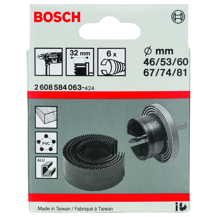 BOSCH Set carote, 6 buc.
