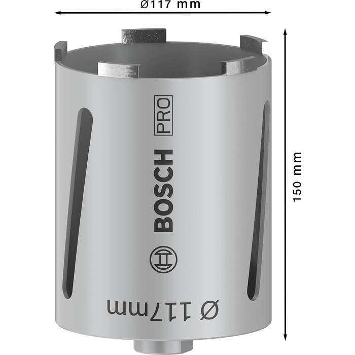 BOSCH Carotă diamantată pentru găurire uscată G 1/2"