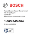 BOSCH Piuliţă rotundă cu flanşă filetată M 14