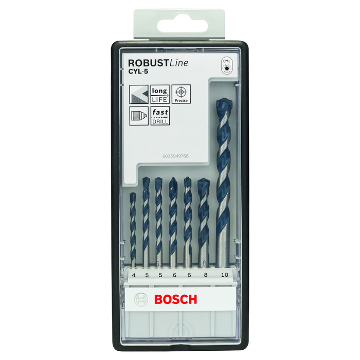 BOSCH Set 7 burghie beton CYL-5 Robust Line