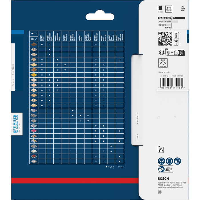 BOSCH Pânză de fierăstrău circular EXPERT Aluminium cordless, 160 x 1,8/1,2 x 20 mm, T54