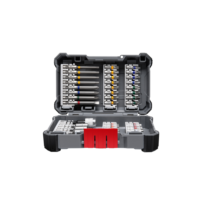 BOSCH Caseta 45 piese Extra Hard mixt cu chei tubulare