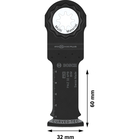 BOSCH Pânză pentru scule multifuncționale PRO PAIZ 32 APB, 32 x 60 mm