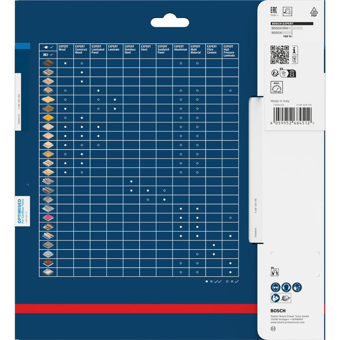 BOSCH Pânză de fierăstrău circular EXPERT Aluminium cordless, 216 x 2/1,4 x 30 mm, T66