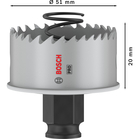 BOSCH Carotă PRO Sheet Metal PC Plus, 51 mm