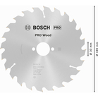 BOSCH Pânză de ferăstrău circular Optiline Wood