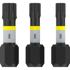 BOSCH Set 3 biți Impact Control 25 mm, T20, T25, T30